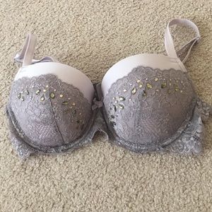 34D Gray Victoria's Secret Dream Angels Bra